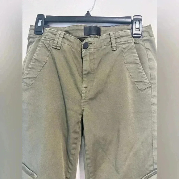 Vince. Cargo Pants Women’s Size 26 Olive Twill Military Style Skinny Mid Rise - Picture 7 of 9